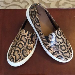 AquaTalia Leopard Leather Loafer, NWOT, never worn, Made in Italy, size 8.5